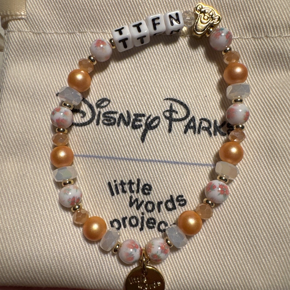 NWOT Little Words Project Disney Tigger TTFN Bracelet